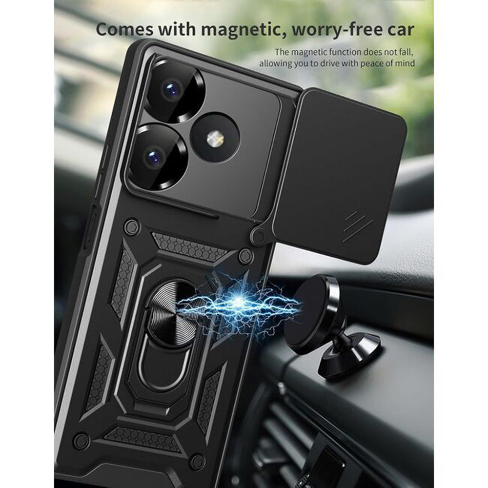 Case for Xiaomi Poco M6 4G / Redmi 13, Techsuit, CamShield, Black