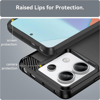 Case for Xiaomi Poco X6 / Note 13 Pro 5G, Techsuit, Carbon, Black