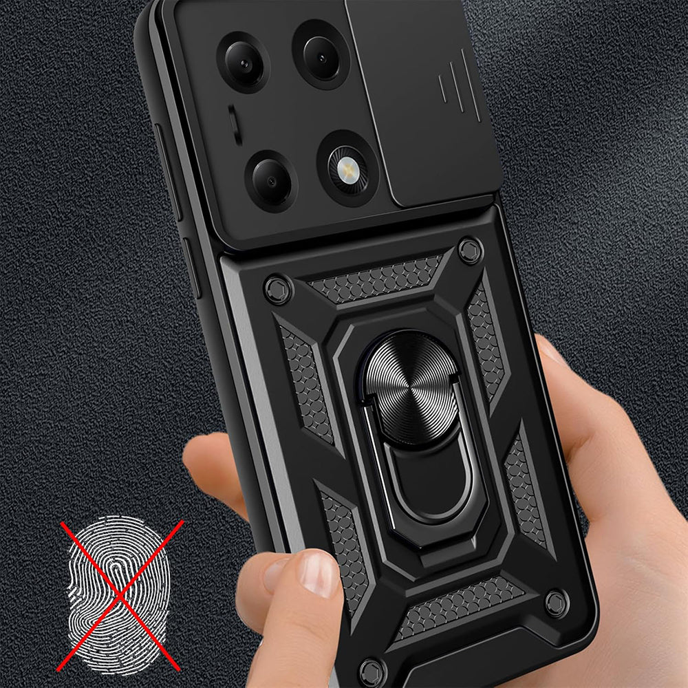 Case for Xiaomi Poco X7 / Note 14 Pro 5G, Techsuit, CamShield, Black