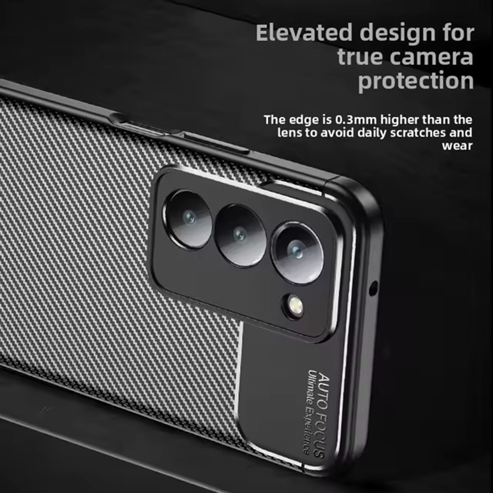 Case for Xiaomi Redmi 15 5G / 15 4G, Techsuit, CarbonFiber, Black