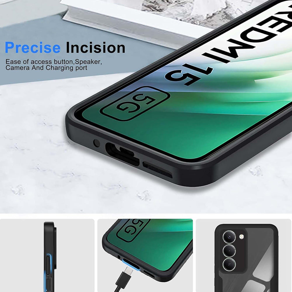 Case for Xiaomi Redmi 15 5G / 15 4G, Techsuit, ColorVerse 360, Black