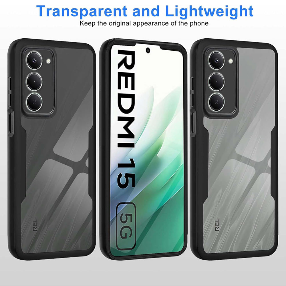 Case for Xiaomi Redmi 15 5G / 15 4G, Techsuit, ColorVerse 360, Black