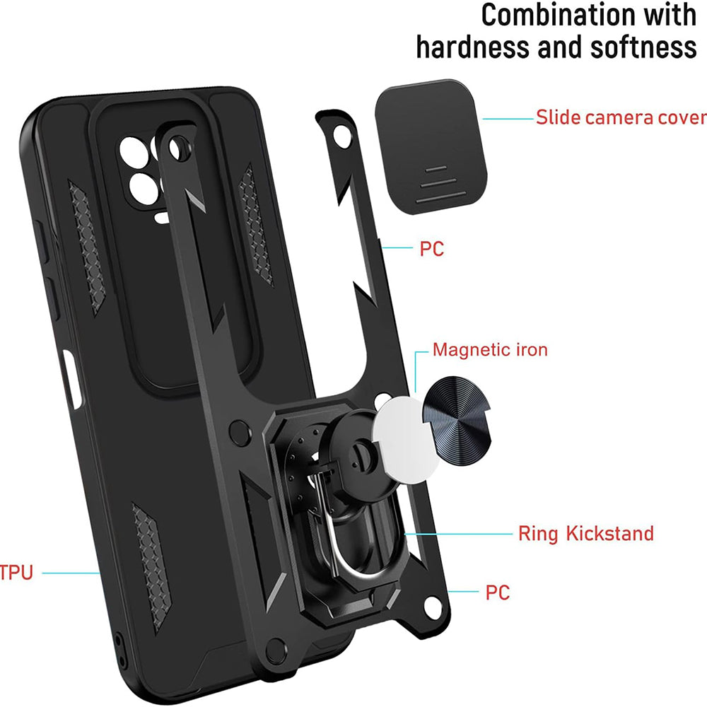 Case for Xiaomi Redmi 9C NFC / 9C, Techsuit, CamShield, Black