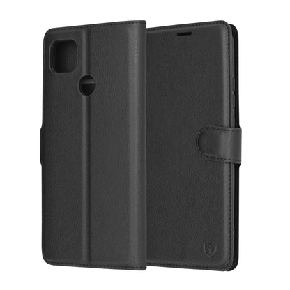Case for Xiaomi Redmi 9C NFC / 9C, Techsuit, Leather Folio, Black