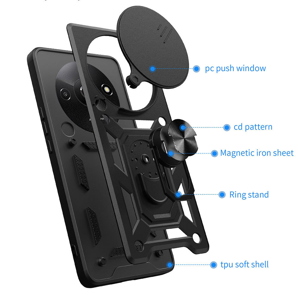 Case for Xiaomi Redmi A3x / A3, Techsuit, CamShield, Black