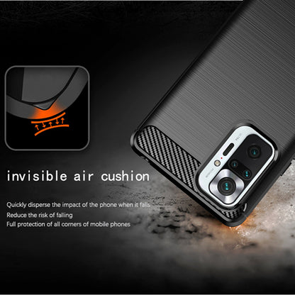Case for Xiaomi Redmi Note 10 Pro Max / Note 10 Pro, Techsuit, Carbon, Black