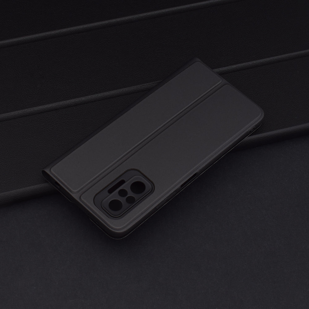 Case for Xiaomi Redmi Note 10 Pro Max / Note 10 Pro, Techsuit, Magskin Book, Black