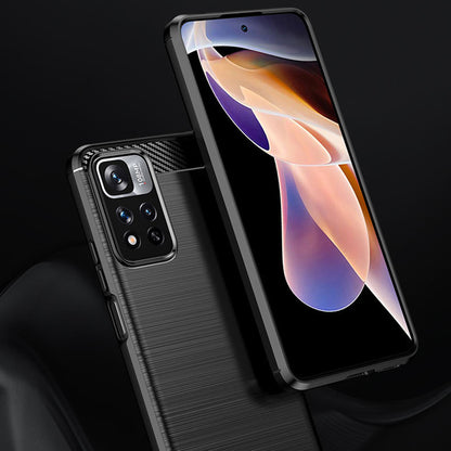 Case for Xiaomi Redmi Note 11 Pro+ 5G, Techsuit, Carbon, Black