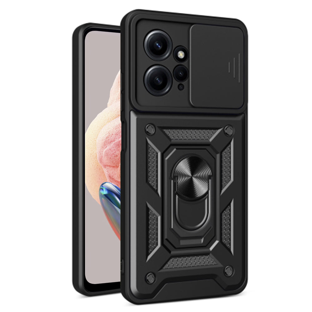 Case for Xiaomi Redmi Note 12 4G, Techsuit, CamShield, Black