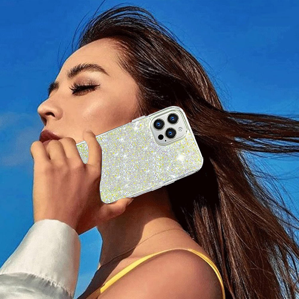 Case for Xiaomi Redmi Note 13 Pro 4G / Poco M6 Pro 4G, Techsuit, Sparkly Glitter, Pink