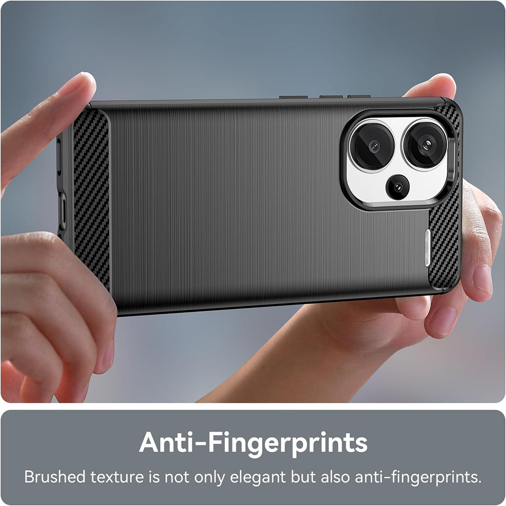 Case for Xiaomi Redmi Note 13 Pro+, Techsuit, Carbon, Black