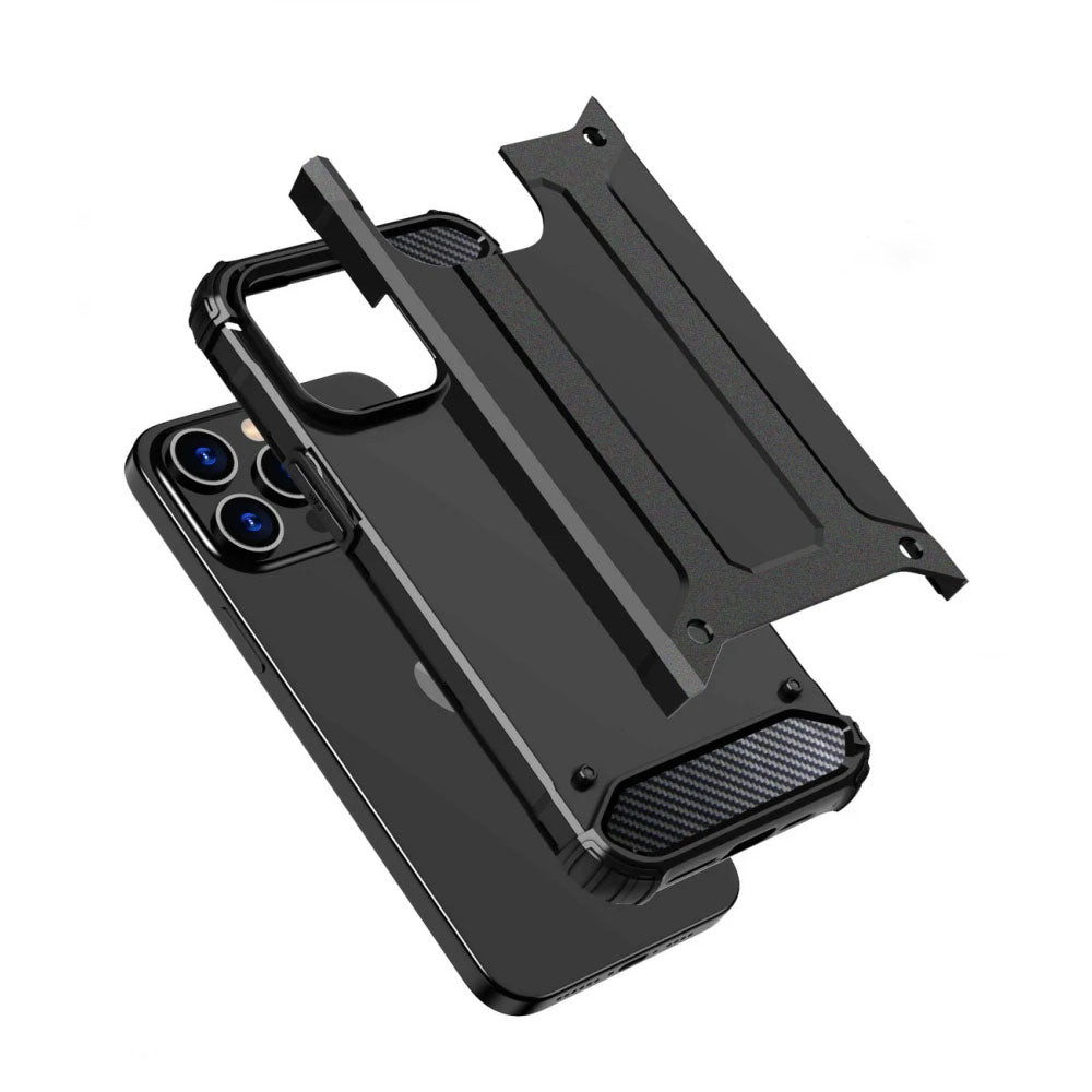 Case for Xiaomi Redmi Note 14 4G (Regional), Techsuit, Hybrid Armor, Black