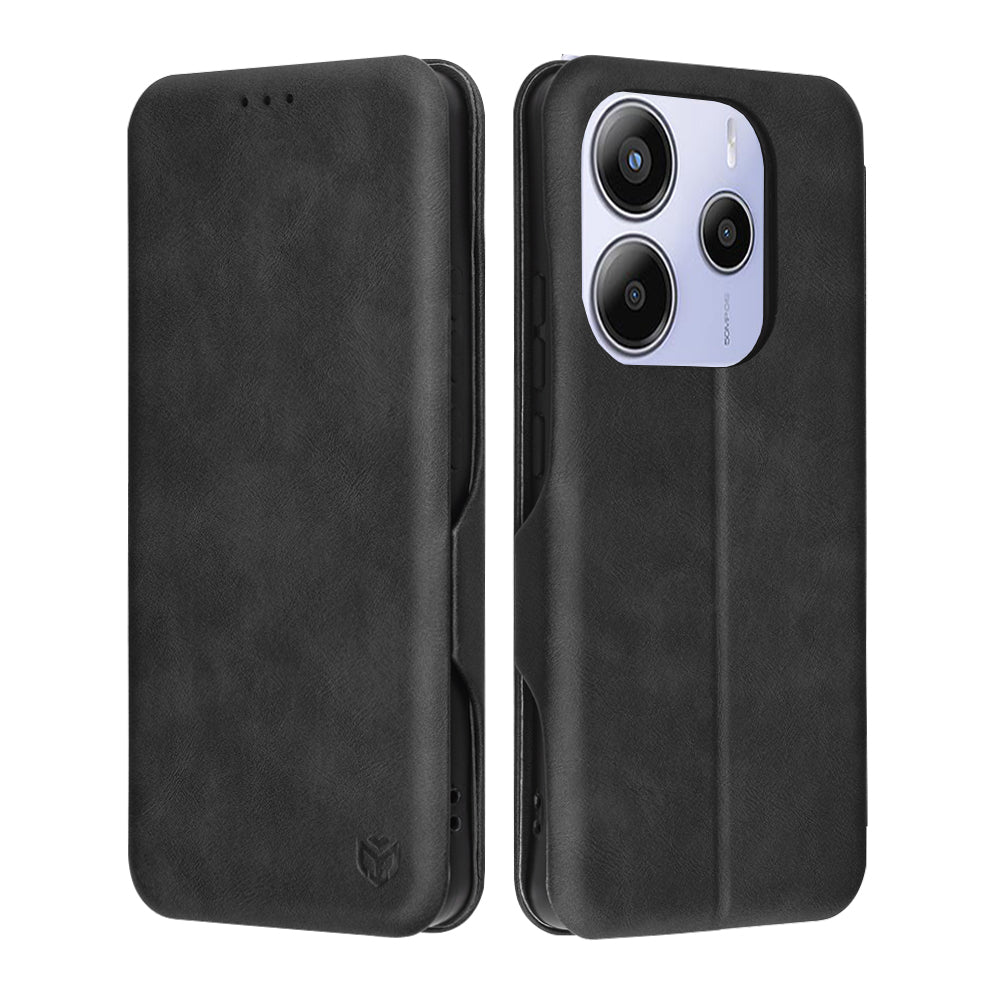 Case for Xiaomi Redmi Note 14 5G, Techsuit, Safe Wallet Plus, Black