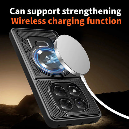 Case for Xiaomi Redmi Note 14 Pro+ 5G / Note 14 Pro 5G / Poco X7, Techsuit, RuggedCam, Black