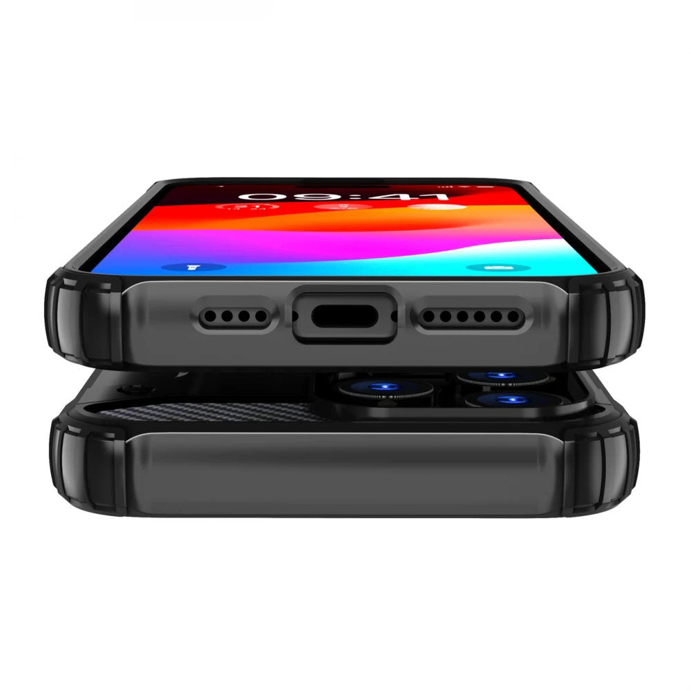 Case for Xiaomi Redmi Note 14 Pro+ 5G, Techsuit, Hybrid Armor, Black