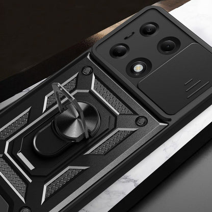 Case for Xiaomi Redmi Note 14S / Note 13 Pro 4G / Poco M6 Pro 4G, Techsuit, CamShield, Black