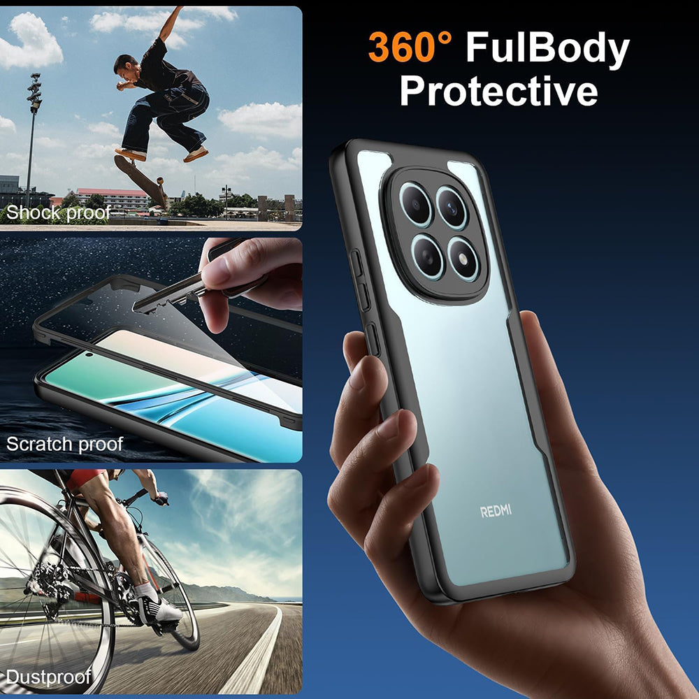 Case for Xiaomi Redmi Note 15 4G, Techsuit, ColorVerse 360, Black