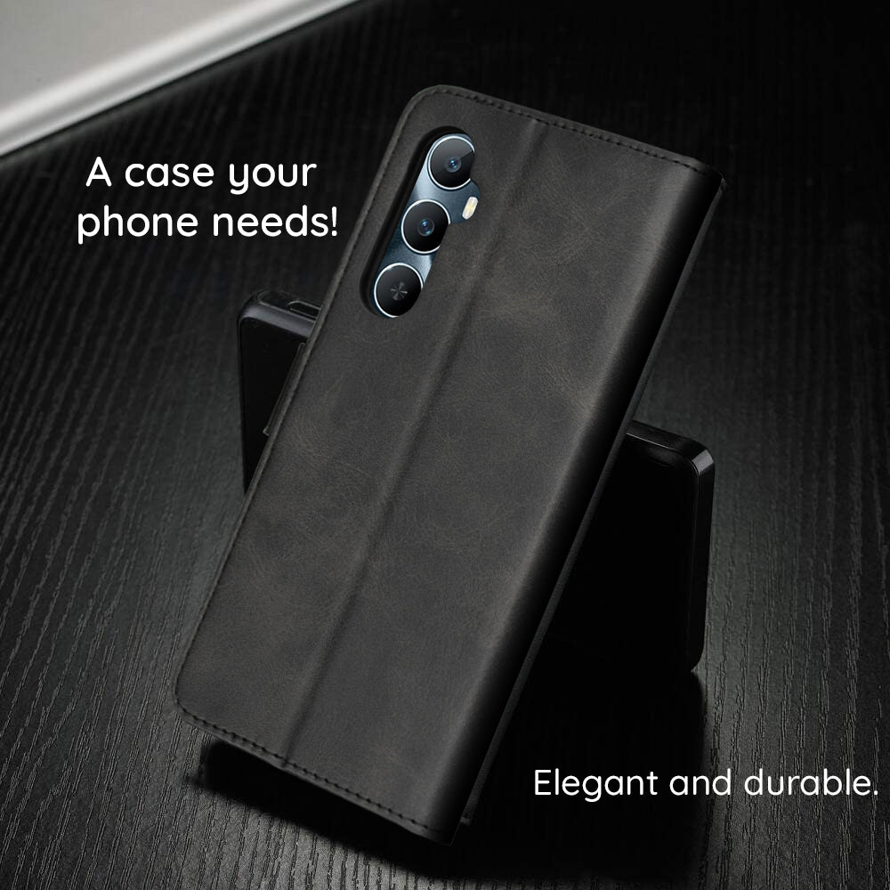 Case for Xiaomi Redmi Note 15 Pro 4G, Techsuit, Diary Book, Black