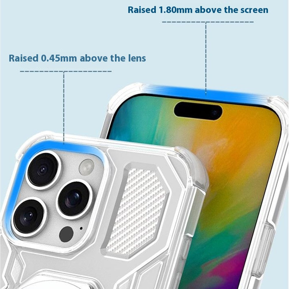 Case for Xiaomi Redmi Note 15 Pro 5G, Techsuit, Carbon Shield Pro, White