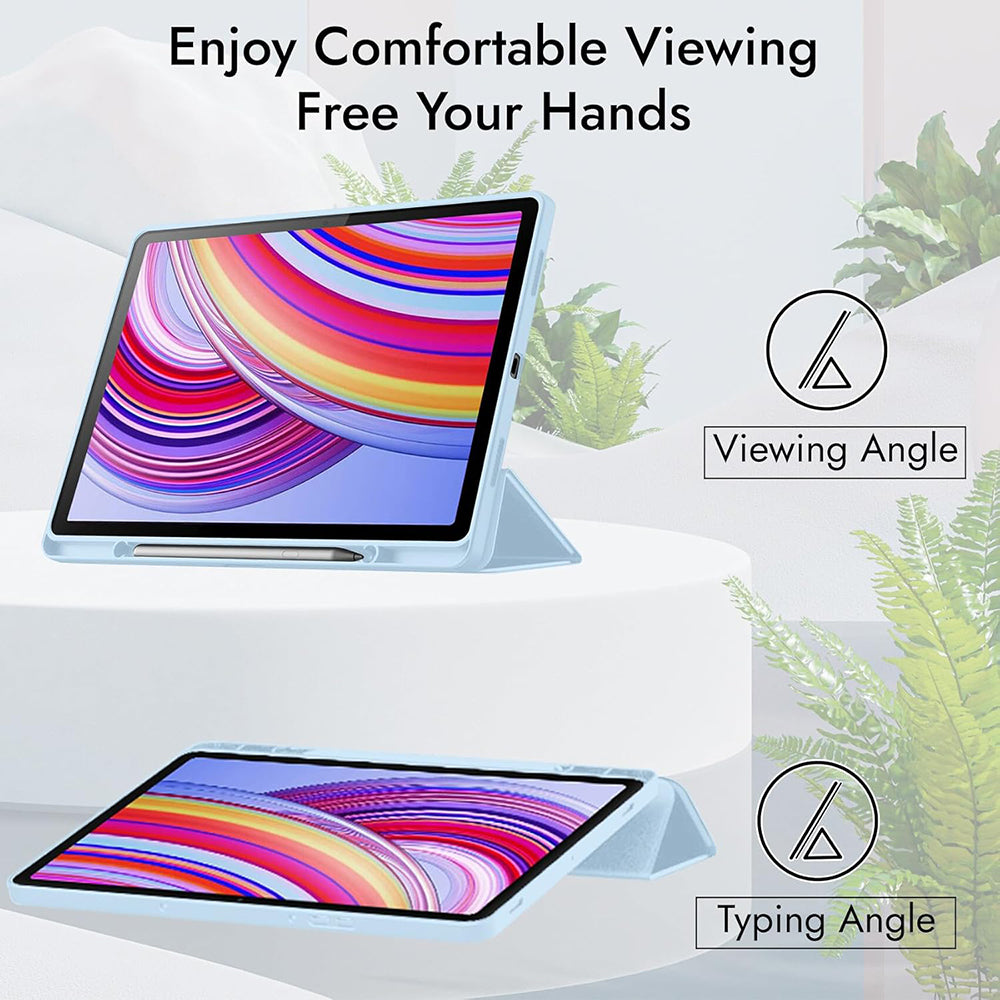 Case for Xiaomi Redmi Pad Pro / Pad / Pad Pro 5G, Techsuit, Flex Trifold, Purple
