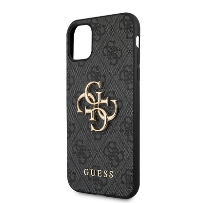 Case for Apple iPhone 11, Guess, 4G Metal Logo, Grey