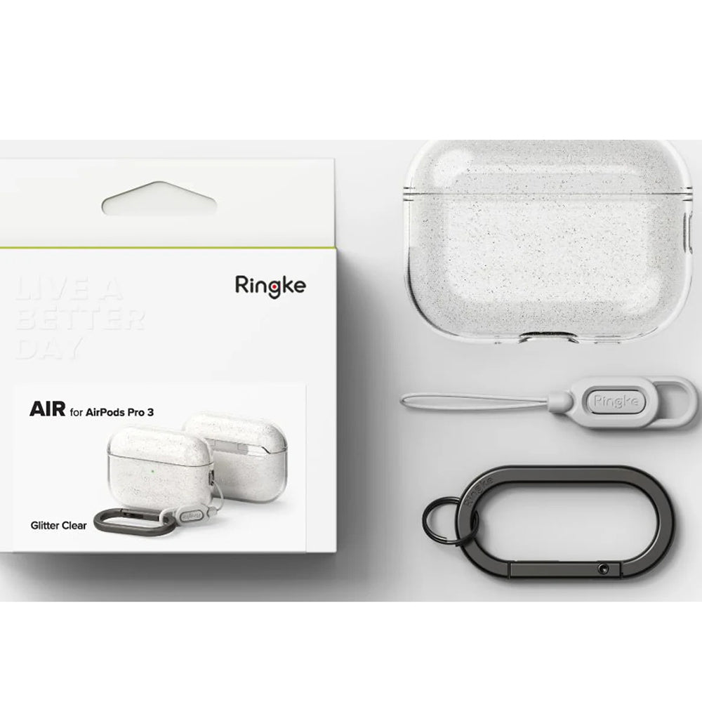 Ringke Air Glitter Case for Apple AirPods 3, Transparent