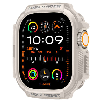Spigen Rugged Armor Case for Apple Watch Ultra Series, Beige ACS07381