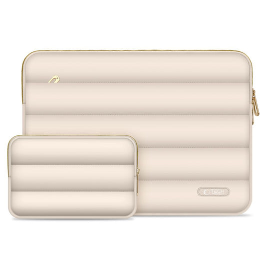 Tech-Protect PUFFY Case for 15inch / 16inch Laptop, Cream