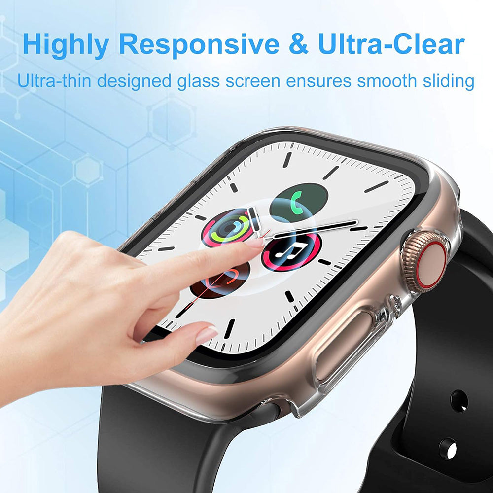 Techsuit Defense360 Pro Case for Samsung Galaxy Watch5 / Watch4 40mm Series, Transparent