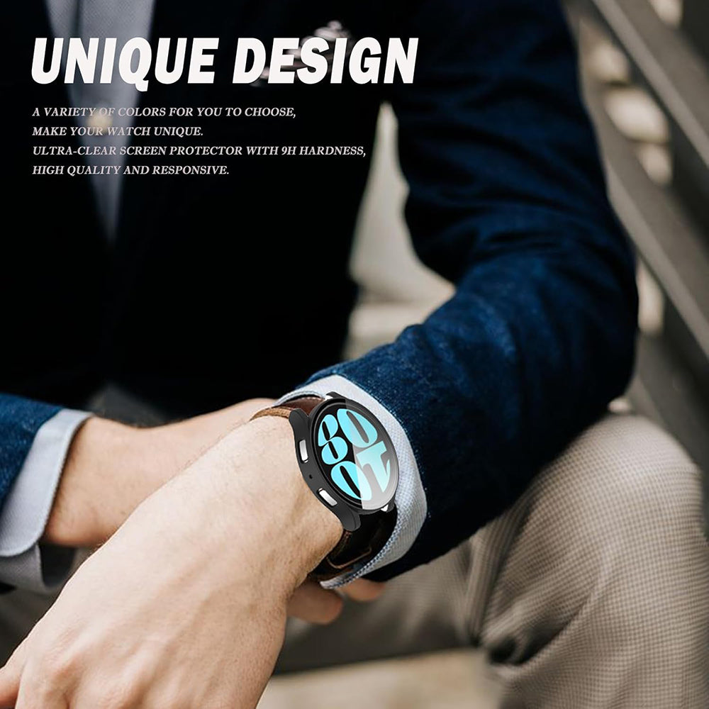 Techsuit Defense360 Pro Case for Samsung Galaxy Watch6 40mm, Black