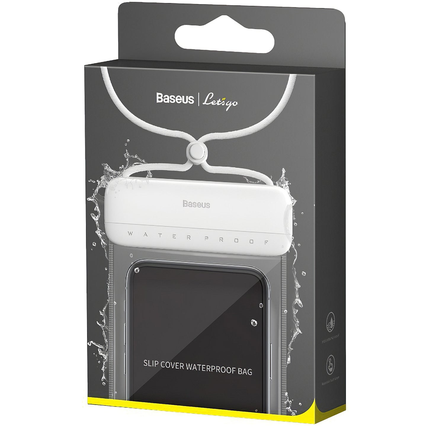 Universal Waterproof Case, Baseus, Let's Go, White ACFSD-D02