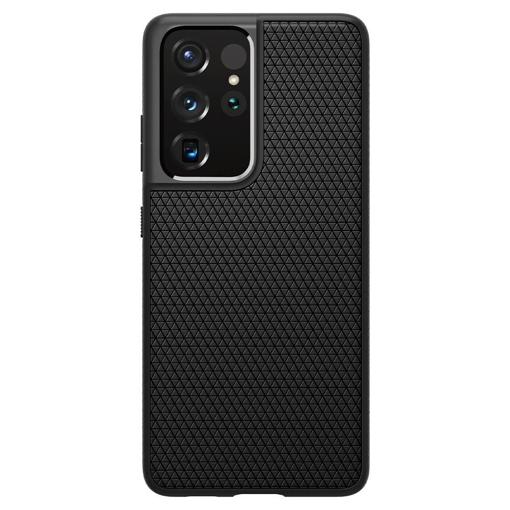 Pouch for Samsung Galaxy S21 Ultra 5G G998, Spigen, Liquid Air, Black SPN1456BLK SPN1456BLK
