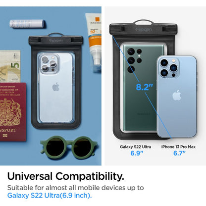 Universal Waterproof Case for Phone 3.5inch - 7inch, Spigen, A601, Black AMP04525