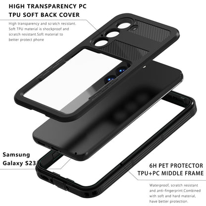 Waterproof Case for Samsung Galaxy S26 Plus, ShellBox, Black