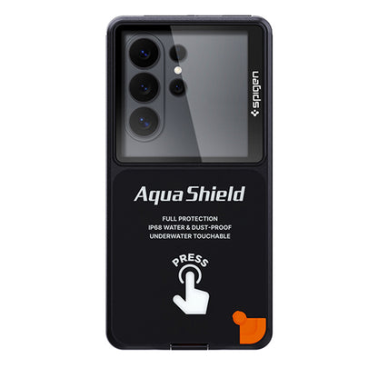 Spigen Universal Waterproof Case, Aqua Shield A604, Black ACS11675