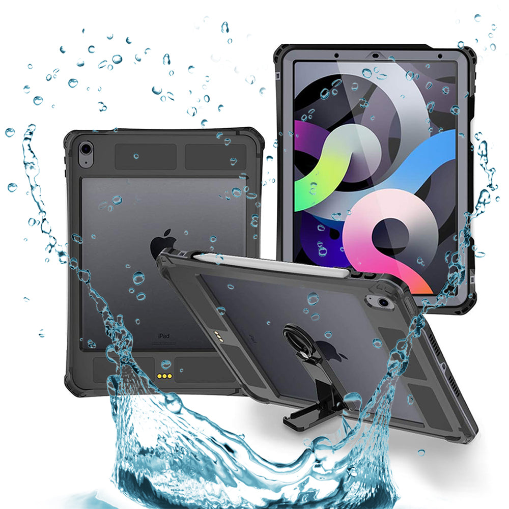 Waterproof Case for Apple iPad Air (2022) / Air (2020), ShellBox, Black