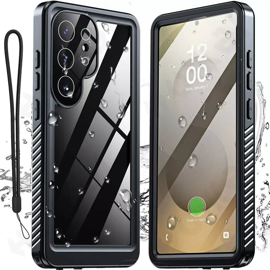 Waterproof Case for Samsung Galaxy S25 Ultra S938, ShellBox, Black