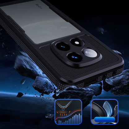 Waterproof Case for Xiaomi Poco X7 / Redmi Note 14 Pro 5G, ShellBox, Black