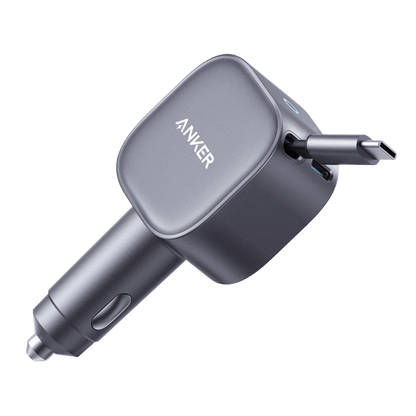 Anker Nano Car Charger with USB-C Cable, 75W, 3A, 1 x USB-C, Gray A2738HA2