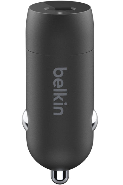 Car Charger With USB-C Cable Belkin BoostCharge, 30W, 3A, 1 x USB-C, Black CCA004bt1MBK-B6