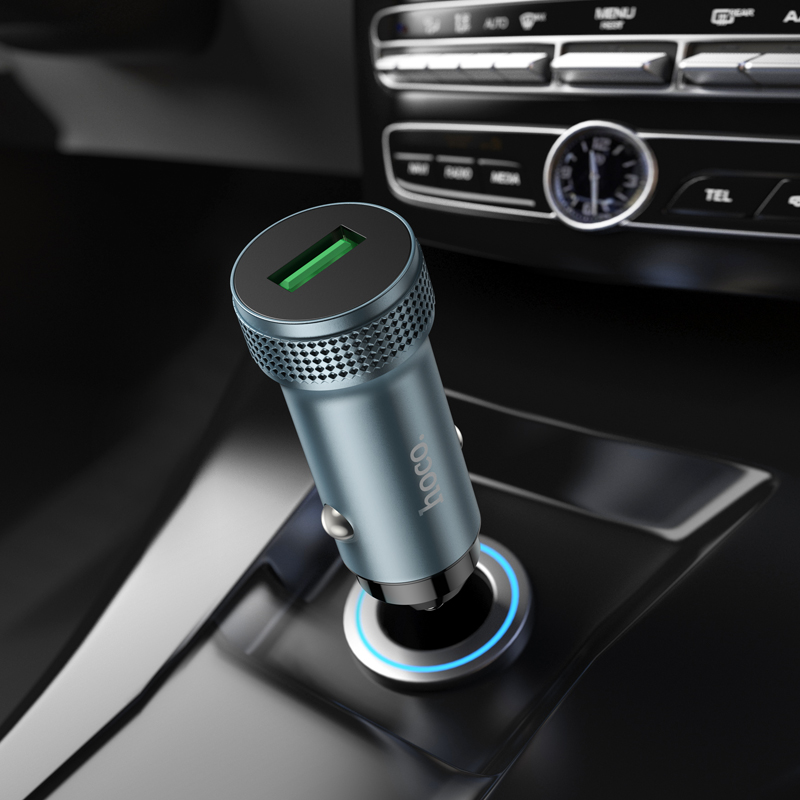 HOCO Z49A Car Charger, 18W, 3A, 1 x USB-A, Black