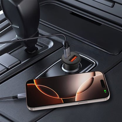 Tech-Protect CC02 Car Charger, 35W, 3A, 1 x USB-A - 1 x USB-C, Black