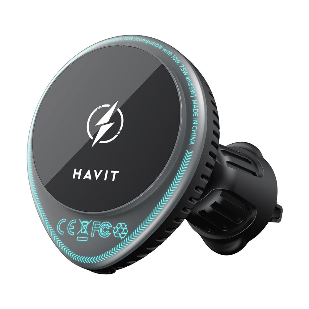 HAVIT W3036 Wireless Car Charger, 15W, 1.67A, Black