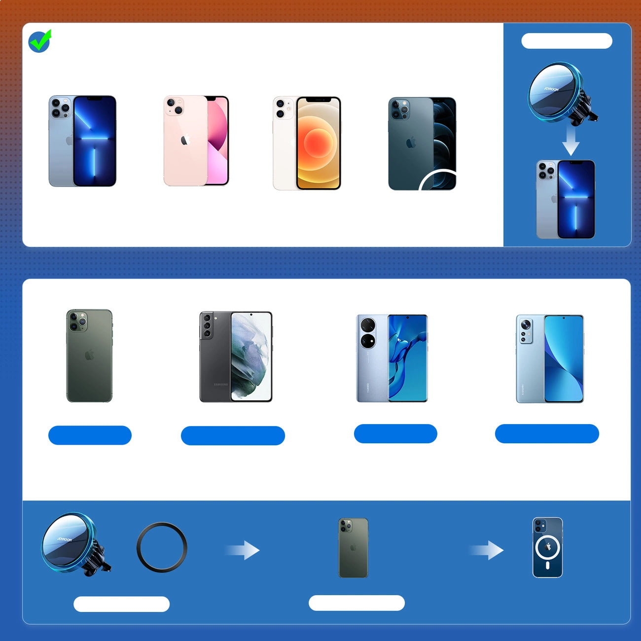 Joyroom JR-ZS291 Wireless Car Charger, 15W, 1.67A, Silver