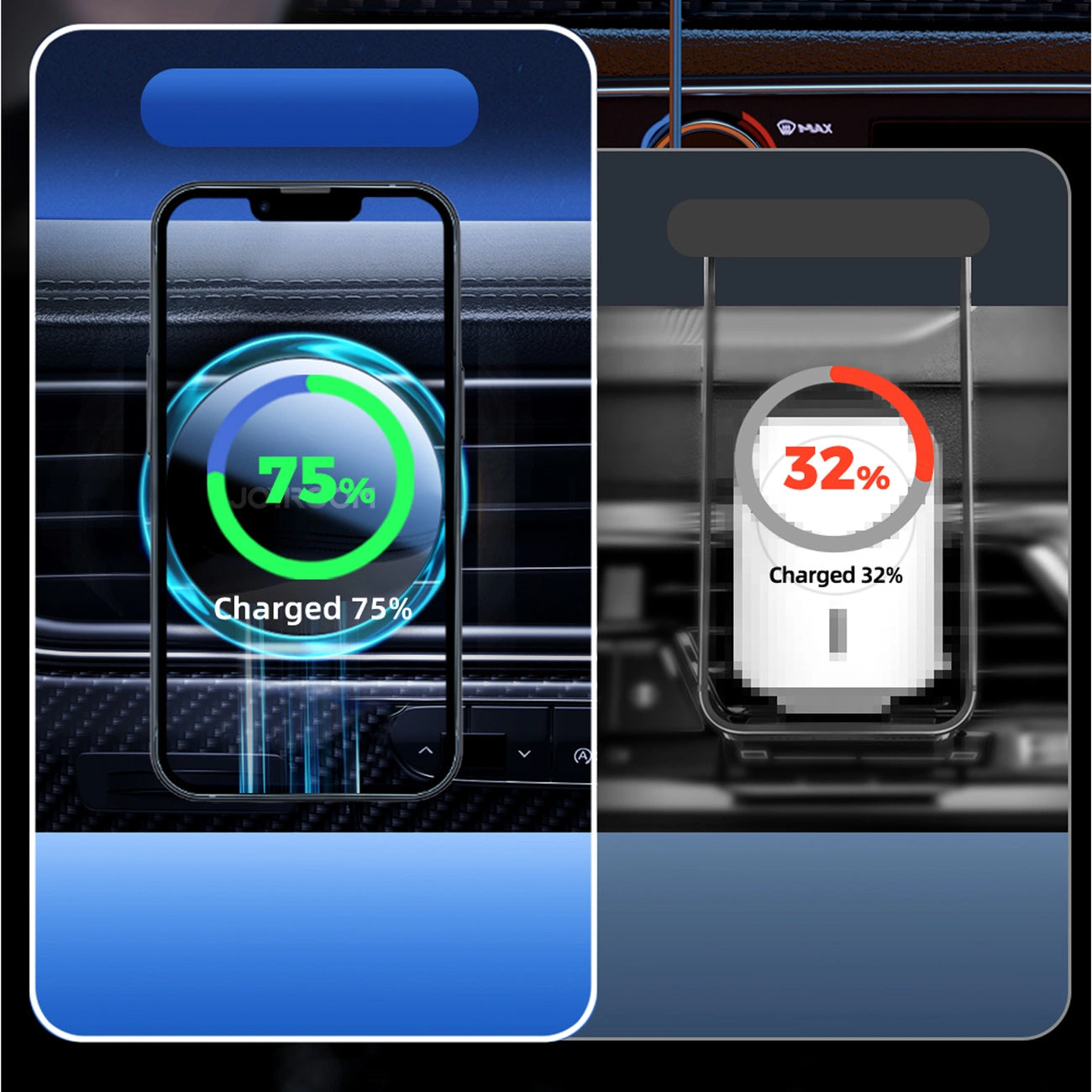 Joyroom JR-ZS291 Wireless Car Charger, 15W, 1.67A, Silver