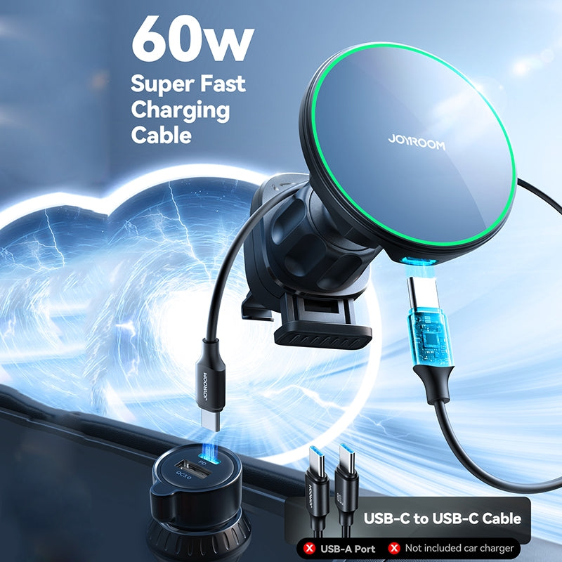 Joyroom JR-ZS412 Wireless Car Charger, 15W, 1.67A, Black