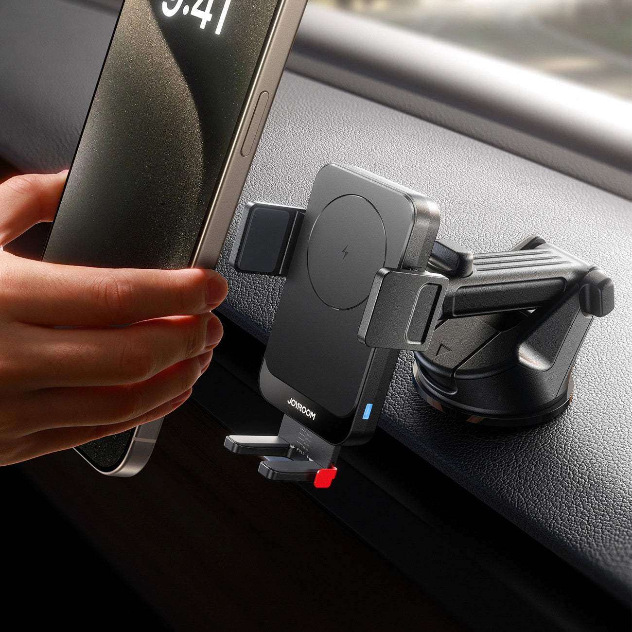 Joyroom JR-ZS241S Wireless Car Charger, 15W, 1.67A, Black