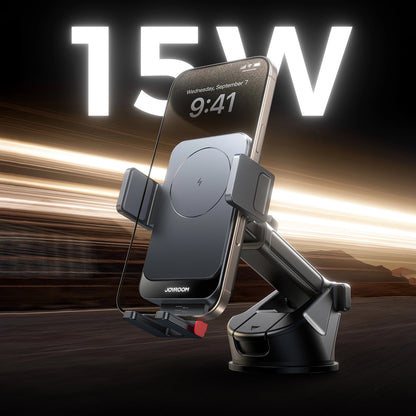 Joyroom JR-ZS241S Wireless Car Charger, 15W, 1.67A, Black