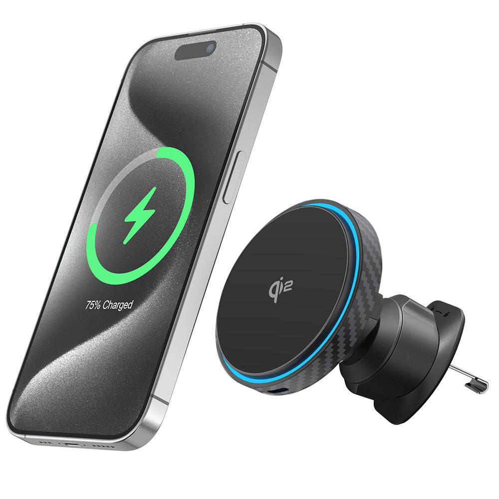 Proove Graphite Circle Wireless Car Charger, 15W, 1.67A, Black WHGC15010001