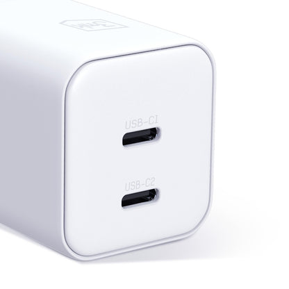 3MK Hyper Network Charger, 45W, 2 x USB-C, White